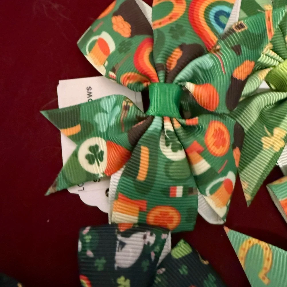 Vibrant St Patrick’s Day Hair Bow Collection